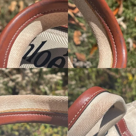 💕SOLD💕Chloe woody tote small brown and beige - Picture 10 of 11